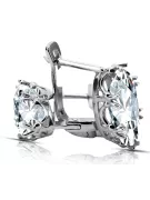 Artisanat vintage Des boucles d'oreilles Zircon Argent sterling 925 vec021s